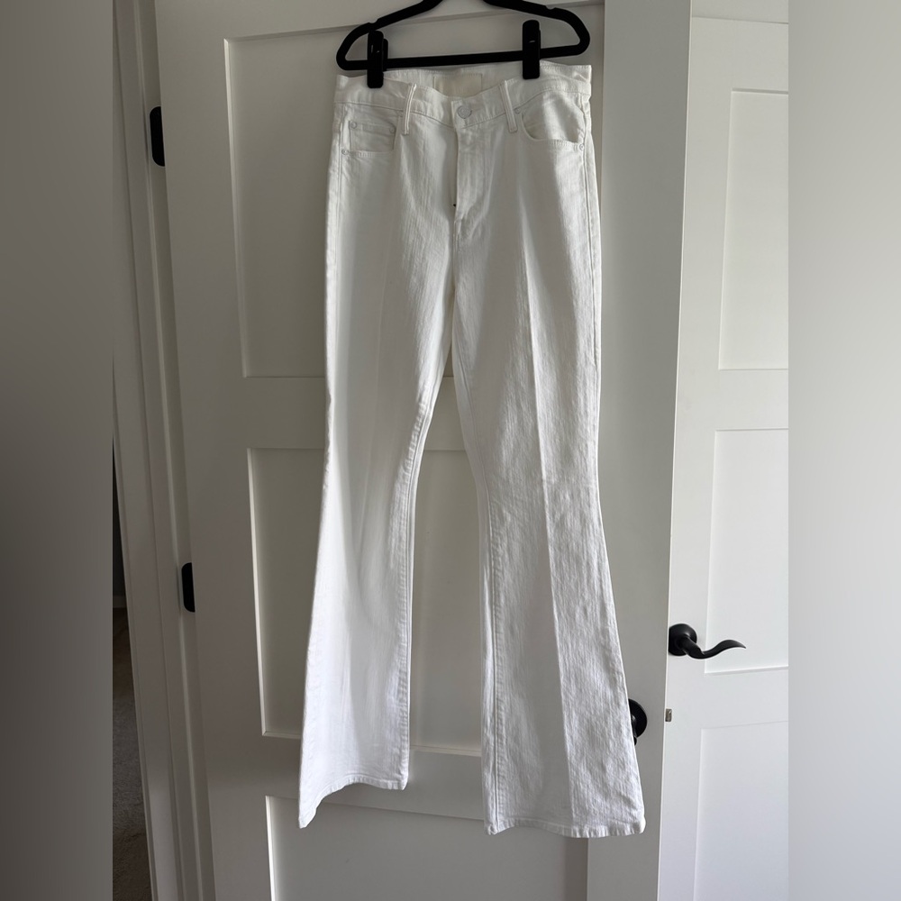 MOTHER White The Weekender Jeans